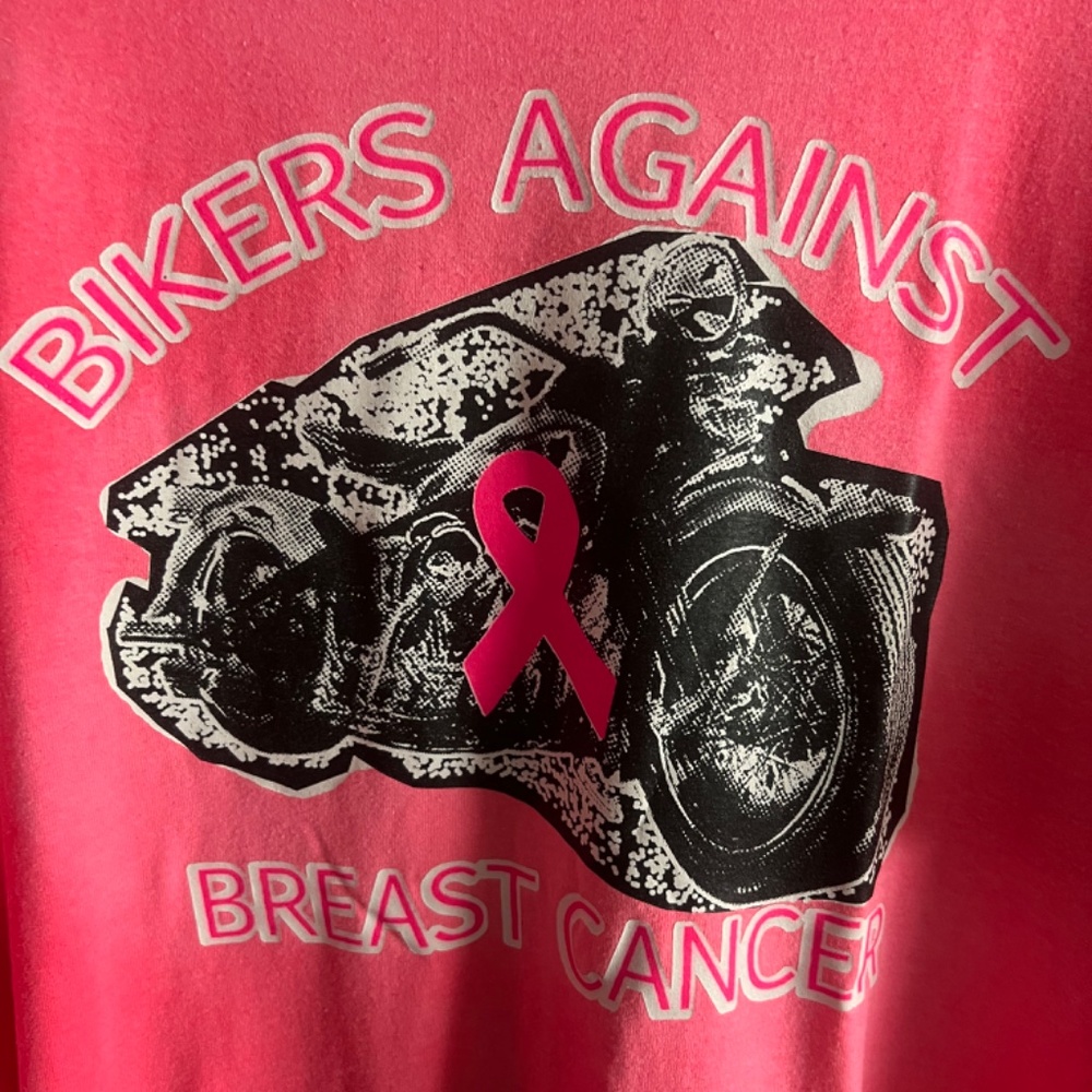 Bikers Against Breast Cancer T-Shirt , Size 2XL , New - Picture 2 of 3